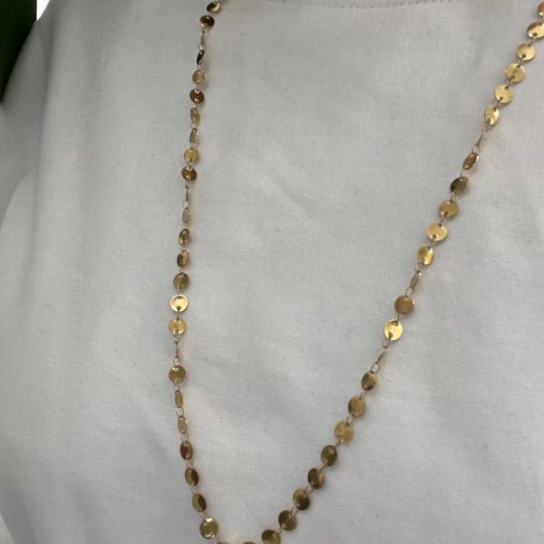 گردنبند رولباسی طرح پولکی کد802