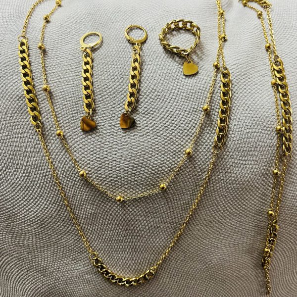 ست زنانه قلبی کد 1016