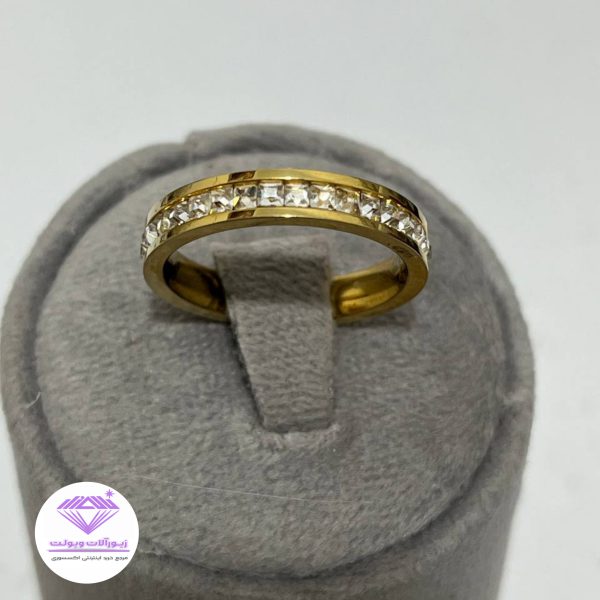 انگشتر زنانه مدل دور نگین