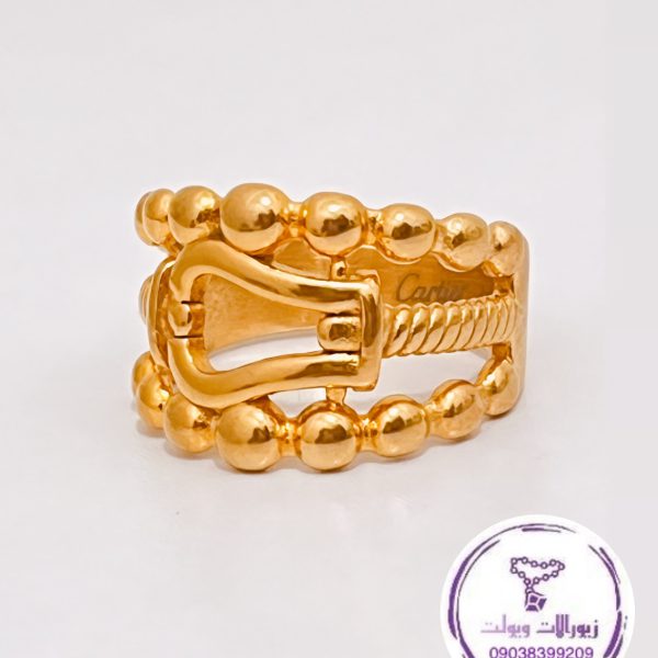 انگشتر کمربندی طلایی