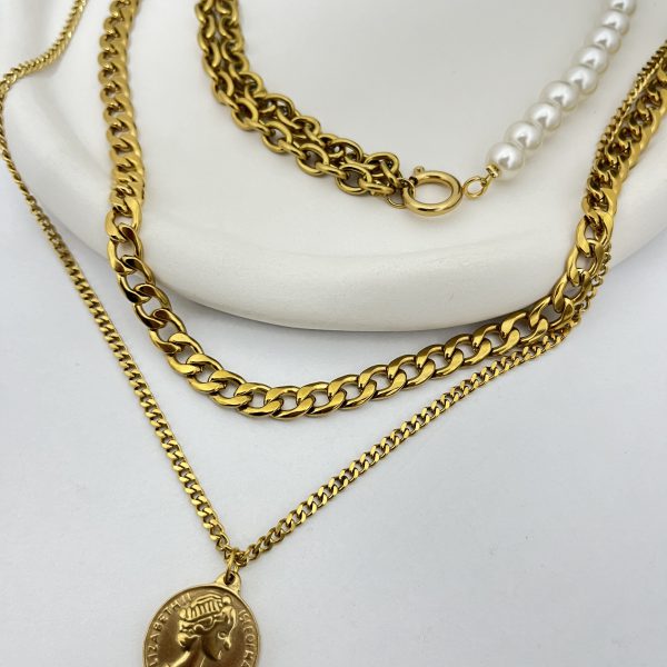 گردنبند ترکیبی مروارید