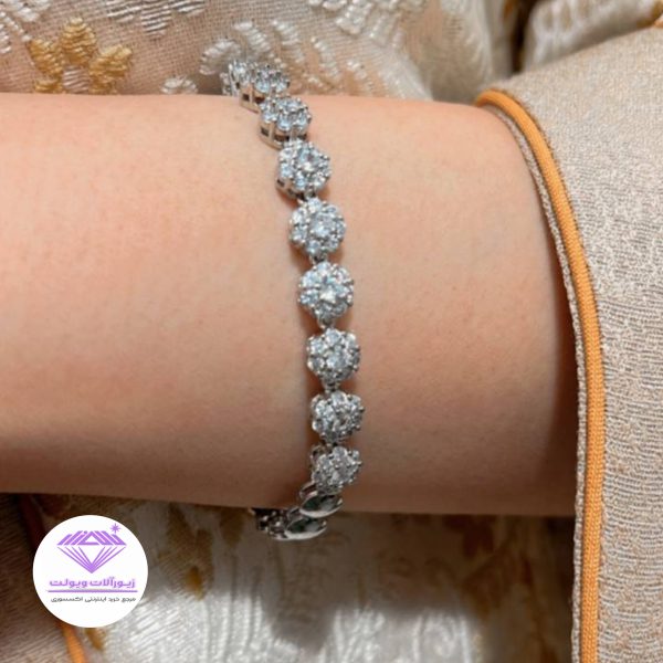 دستبند زنانه مدل فلاور | کد 4002