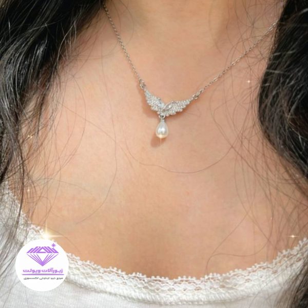 گردنبند زنانه بالدار | کد 2000