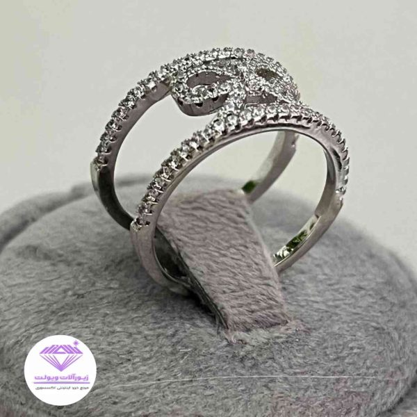 انگشتر دخترانه نقره پاپیون | کد 012