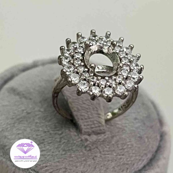 رکاب انگشتر زنانه نقره | کد 018