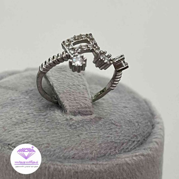 انگشتر بچگانه نقره طرح نوت موسیقی| کد 043