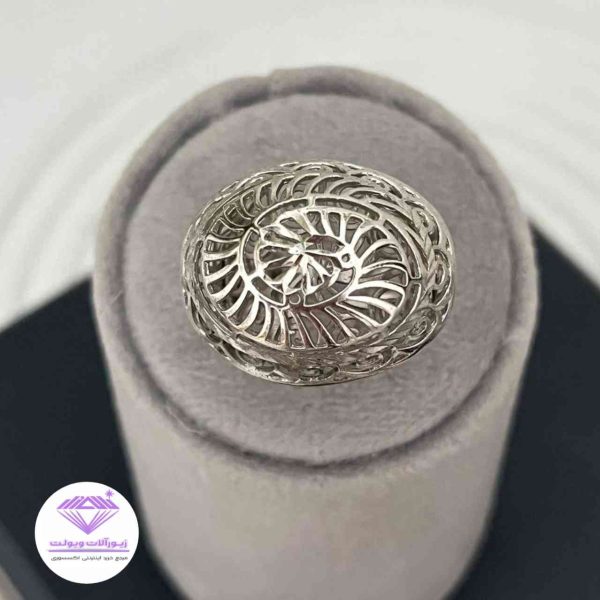انگشتر زنانه نقره تراش | کد 038