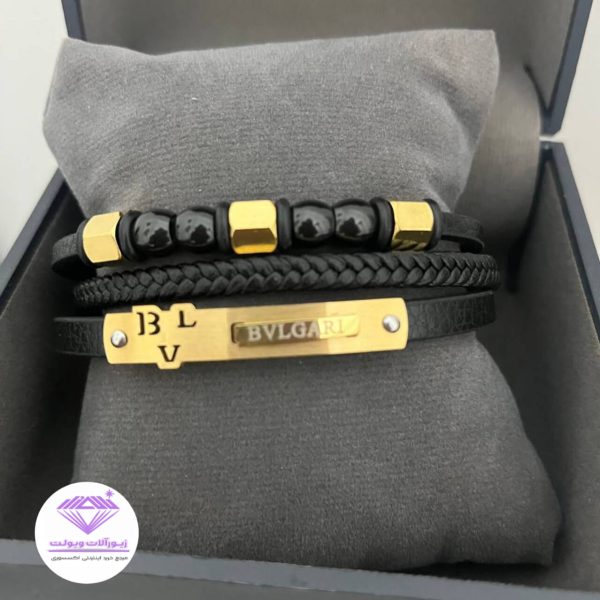 دستبند چرمی مردانه | کد 3045