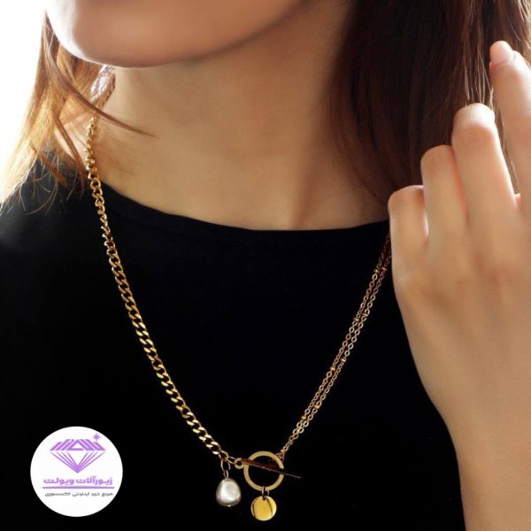 گردنبند زنانه مدل ژورنالی | کد 20108