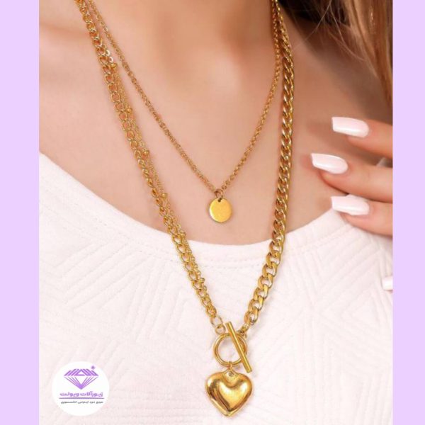 گردنبند زنانه استیل | کد 20132