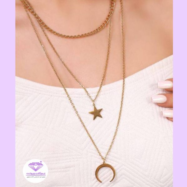 گردنبند زنانه استیل | کد 20131