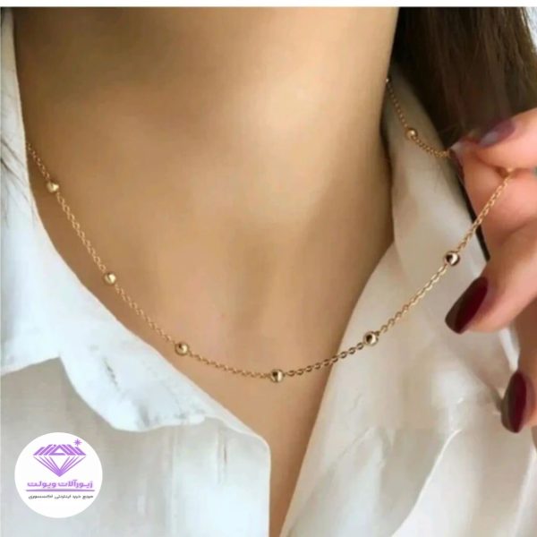 گردنبند توپی | کد 20128