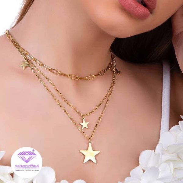 گردنبند رو لباسی مدل ستاره | کد 20127