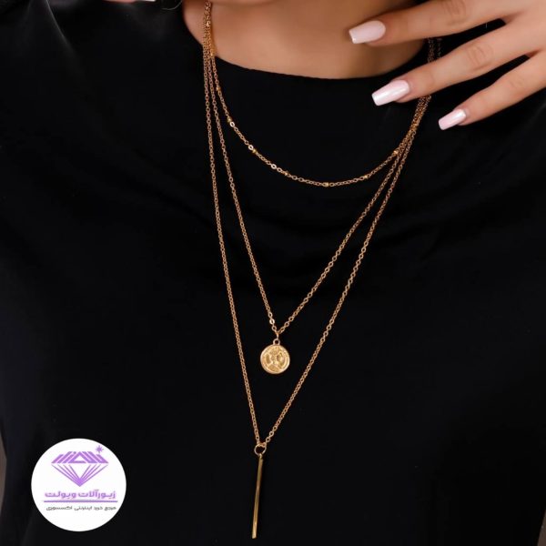 گردنبند رو لباسی مدل سکه | کد 20123