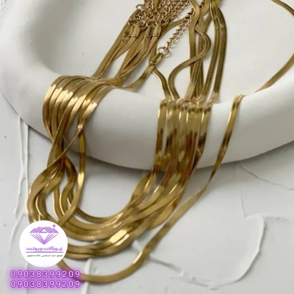 گردنبند هرینگبون زنانه 45 سانتی | کد 20138