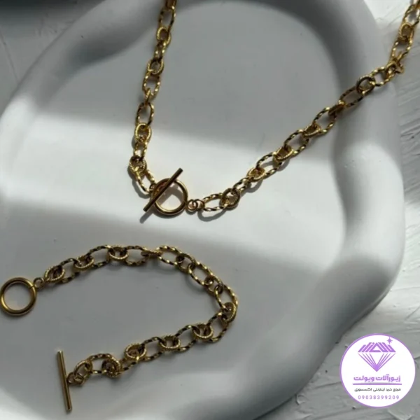 نیمست زنانه طرح تراش مشابه طلا | کد 10124