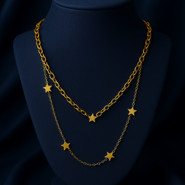 گردنبند زنانه مدل ستاره کد 20153