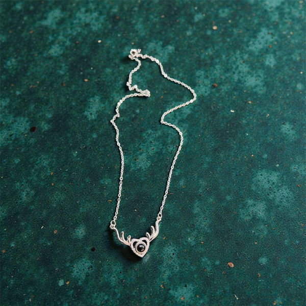 گردنبند دوستت دارم به صد زبان دنیا مدل بال کد 20151