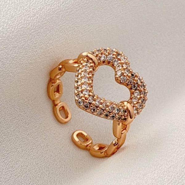 انگشتر مدل قلبی ژوپینگ کد 1063